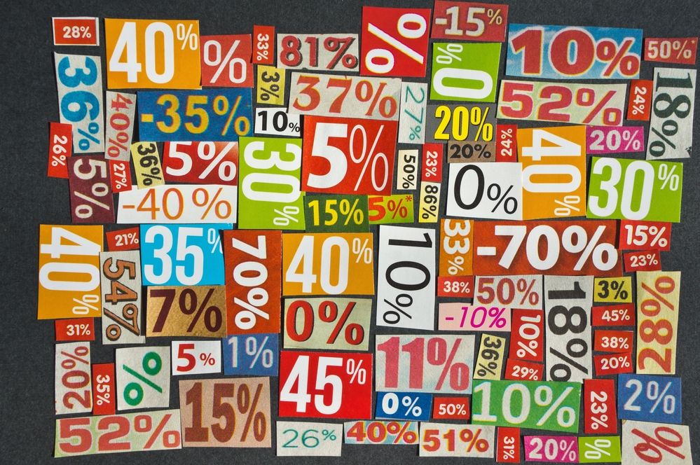 A collection of colorful physical coupons