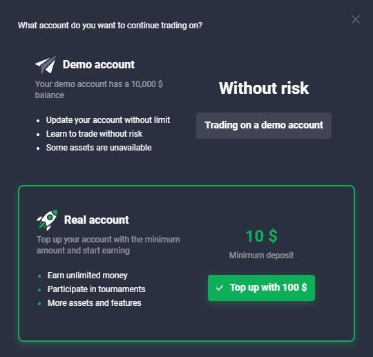 Quotex Demo Account vs Live Account